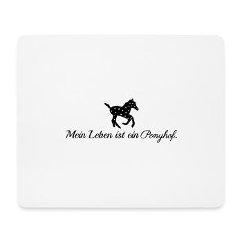 Mein Leben ein Ponyhof Pferd Fohlen Pony - Mousepad (Querformat) - Weiß - Vorne