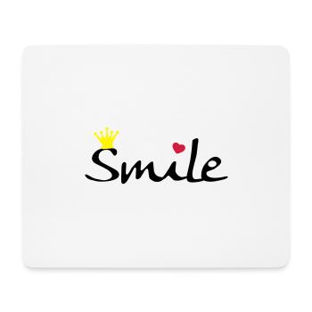 Smile - Mousepad (Querformat) - Weiß - Vorne