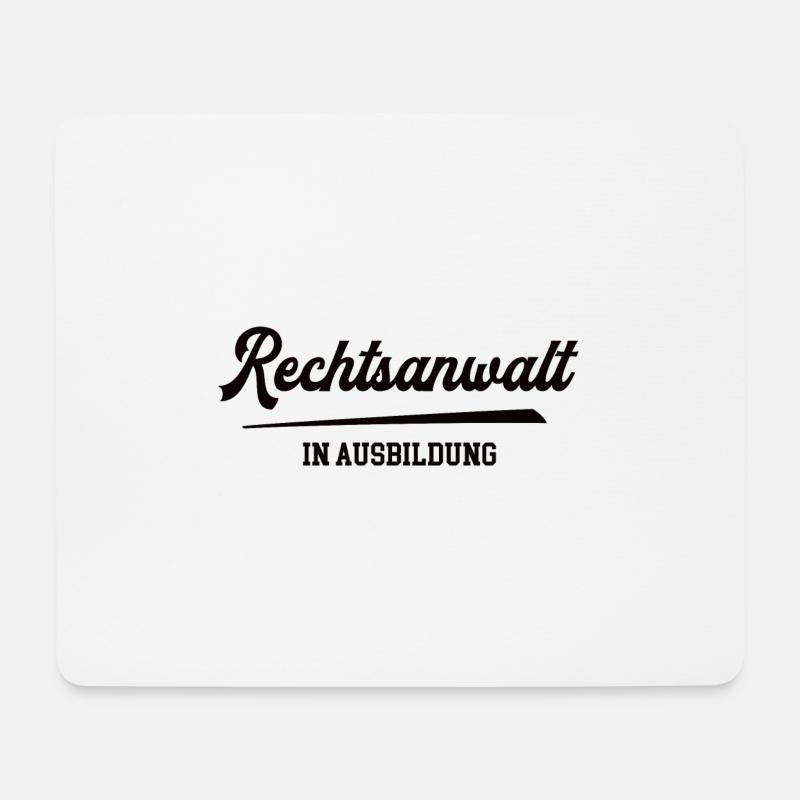 Rechtsanwalt Ausbildung Jurastudium Jura Student - Mousepad (Querformat) - Weiß