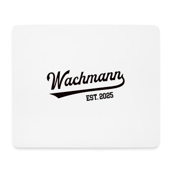 Wachmann 2025 Beruf Sicherheitsdienst Wachdienst - Mousepad (Querformat) - Weiß - Vorne