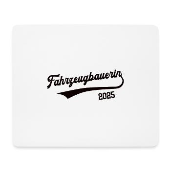 Fahrzeugbauerin 2025 Beruf Fahrzeugbauer KFZ Lehre - Mousepad (Querformat) - Weiß - Vorne