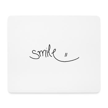 smile - Mousepad (Querformat) - Weiß - Vorne