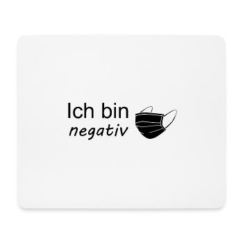 Ich bin Corona negativ - Mousepad (Querformat) - Weiß - Vorne