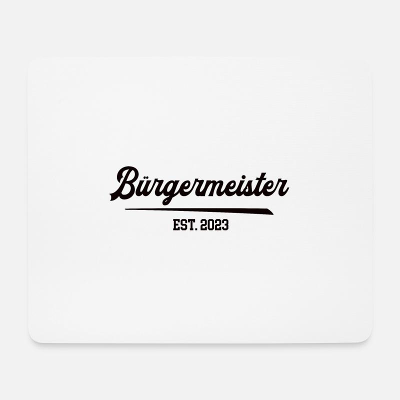 Bürgermeister Wahl 2023 Bürger Meister Gemeinderat - Mousepad (Querformat) - Weiß