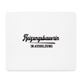 Heizungsbauerin in Ausbildung Heizungsbau Azubine - Mousepad (Querformat) - Weiß - Vorne