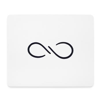 Unendlichkeitszeichen simpel - Mousepad (Querformat) - Weiß - Vorne