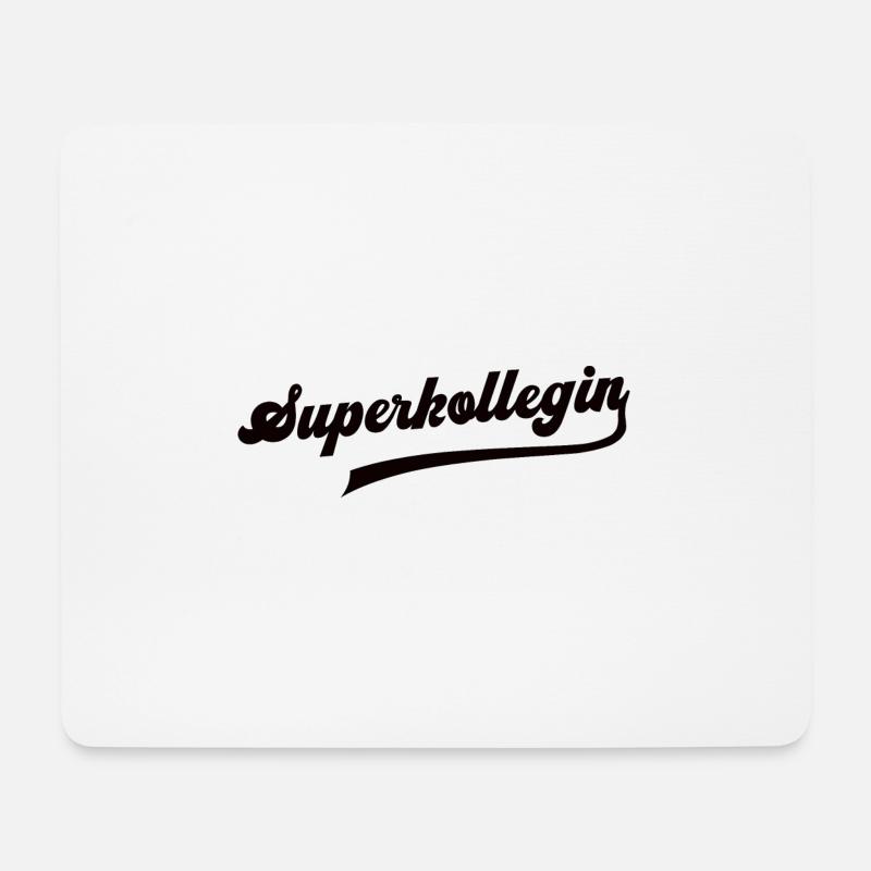 Beste Kollegin Superkollegin Arbeitskollegin Danke - Mousepad (Querformat) - Weiß
