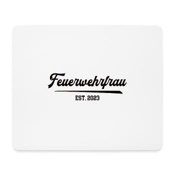 Feuerwehrfrau 2023 Ehrenamt Feuerwehr Frauen FFW - Mousepad (Querformat) - Weiß - Vorne