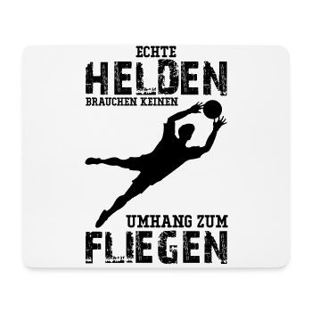 Echte Helden Fußball Fußballer - Mousepad (Querformat) - Weiß - Vorne