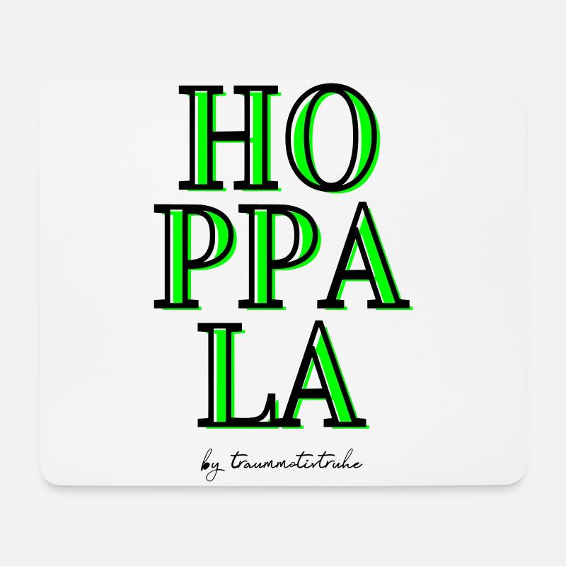 HOPPALA by Traummotivtruhe - Mousepad (Querformat) - Weiß