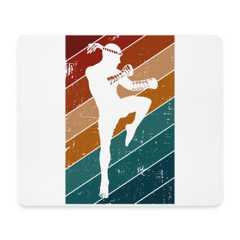 Thaiboxen Muay Thai - Mousepad (Querformat) - Weiß - Vorne