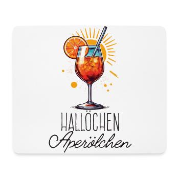 Hello Aperölchen Cocktail Summer Party Shirt - Mouse Pad (horizontal) - white - Front
