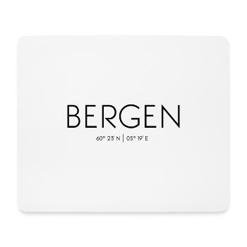 Bergen, Norway, Vestland, Europe, Seven Mountains - Mouse Pad (horizontal) - white - Front