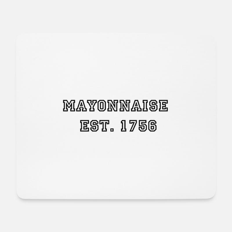 Mayonnaise - Mousepad (Querformat) - Weiß