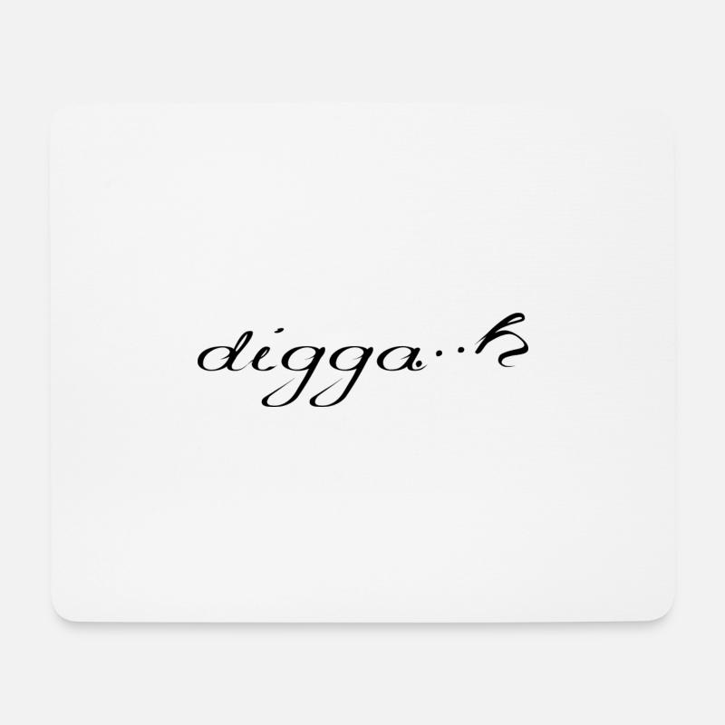 diggah - Mousepad (Querformat) - Weiß