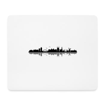 Skyline - Amsterdam - Tapis de souris (format paysage) - blanc - Devant