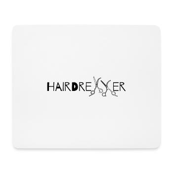 Coiffeur - Tapis de souris (format paysage) - blanc - Devant
