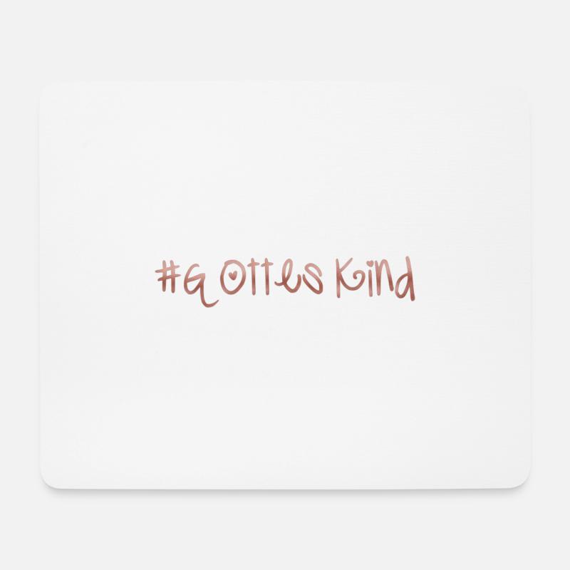 Gottes Kind - Mousepad (Querformat) - Weiß