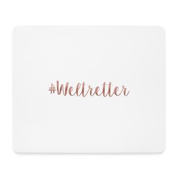 Weltretter - Mousepad (Querformat) - Weiß - Vorne