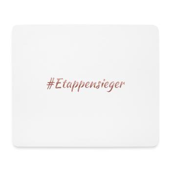 Etappensieger - Mousepad (Querformat) - Weiß - Vorne