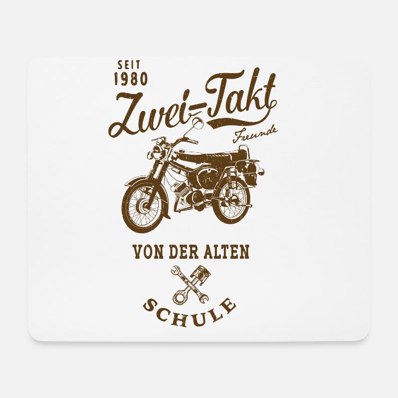 Simson S51 B4 Zwei Takt - Mousepad (Querformat) - Weiß