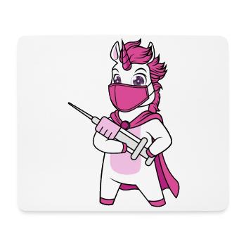 Vaccinated Vaccination Immunicorn Unicorn - Mouse Pad (horizontal) - white - Front
