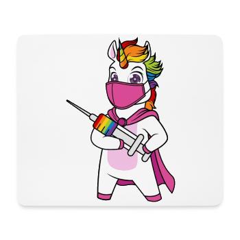 Vaccinated Unicorn Immunicorn - Mouse Pad (horizontal) - white - Front