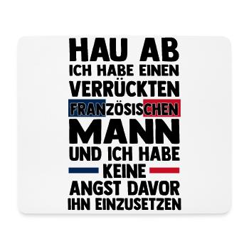 Franzosen Französisch Frankreich - Mousepad (Querformat) - Weiß - Vorne