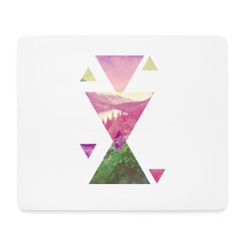 Nature Wilderness Mountains Forest Trees Adventure Art - Mouse Pad (horizontal) - white - Front