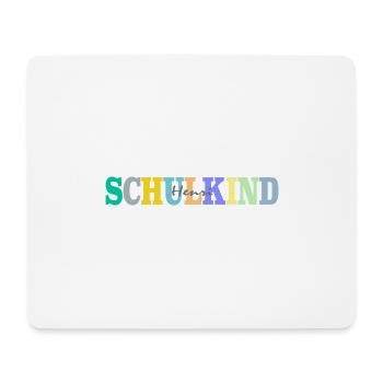 Schulkind mit Henri - Mousepad (Querformat) - Weiß - Vorne