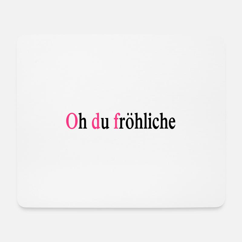 weihnachten - Mousepad (Querformat) - Weiß