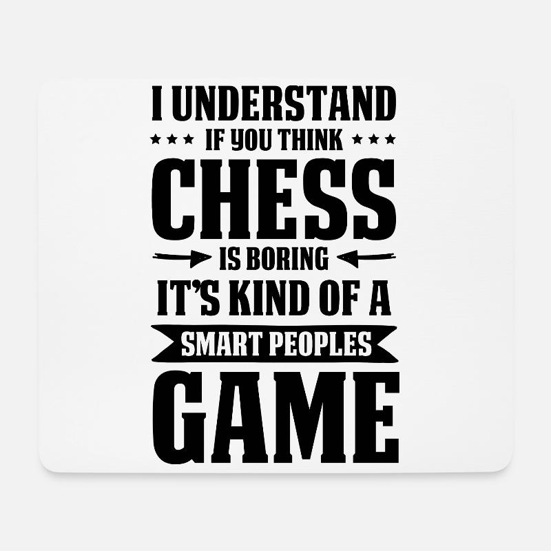 chess chess - Mouse Pad (horizontal) - white