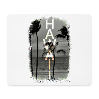 Hawaï - Tapis de souris (format paysage) - blanc - Devant