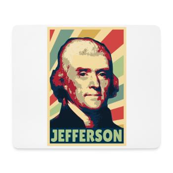 Thomas Jefferson Vintage Farben - Mousepad (Querformat) - Weiß - Vorne