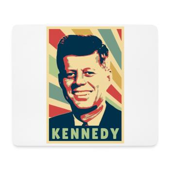 John F Kennedy Vintage Farben - Mousepad (Querformat) - Weiß - Vorne