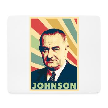 Lyndon B Johnson Vintage Colors - Mouse Pad (horizontal) - white - Front