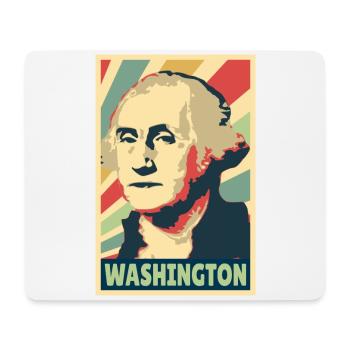 George Washington Vintage Farben - Mousepad (Querformat) - Weiß - Vorne