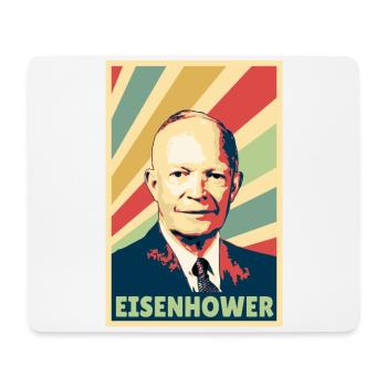 Dwight D. Eisenhower Vintage Colors - Mouse Pad (horizontal) - white - Front