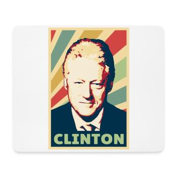 Bill Clinton Vintage Colors - Mouse Pad (horizontal) - white - Front