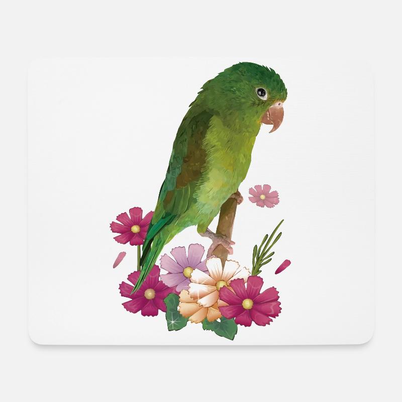 The Tanned Parakeet - Mouse Pad (horizontal) - white
