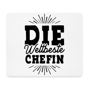 Weltbeste Chefin - Mousepad (Querformat) - Weiß - Vorne