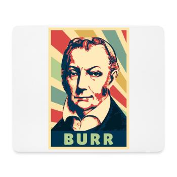 Aaron Burr Vintage Colors - Mouse Pad (horizontal) - white - Front