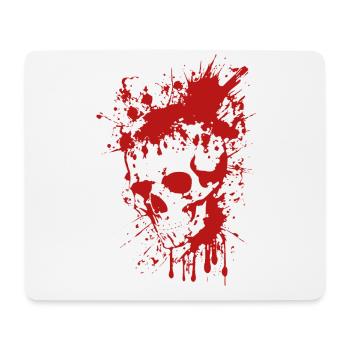 Splatter Skull Bloody - Mouse Pad (horizontal) - white - Front