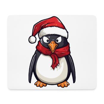 Penguin Christmas Animal Funny Xmas - Mouse Pad (horizontal) - white - Front