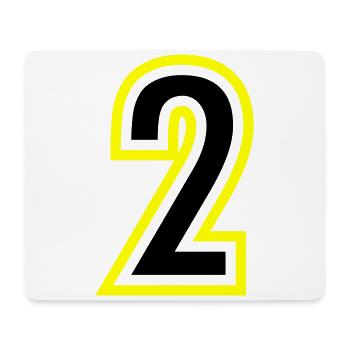 2 Number College - Mouse Pad (horizontal) - white - Front