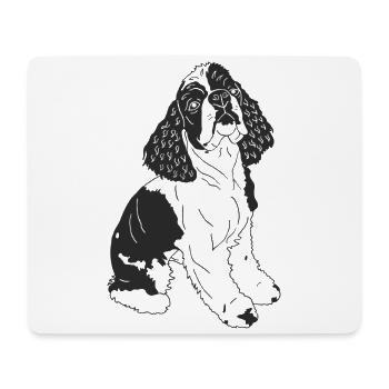 Cocker Spaniel - Mousepad (Querformat) - Weiß - Vorne
