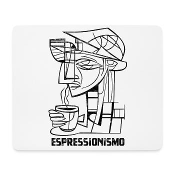 Espressionnisme - Espresso - Boire du café - Tapis de souris (format paysage) - blanc - Devant