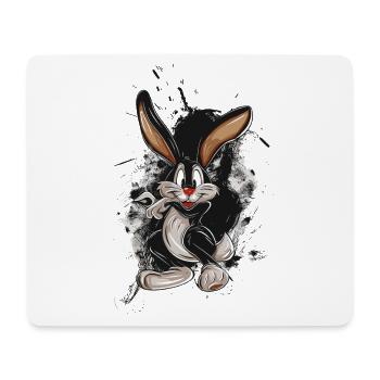 Osterhase Comic-splash Poster - Mousepad (Querformat) - Weiß - Vorne