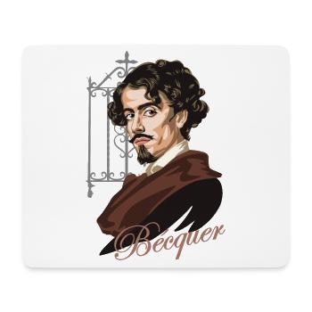 Gustavo Adolfo Bécquer - Mousepad (Querformat) - Weiß - Vorne