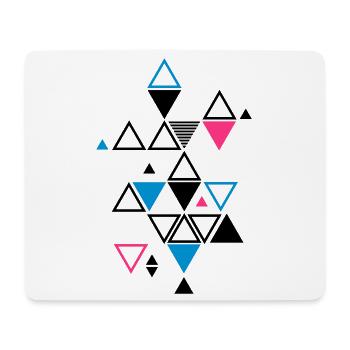 graphic pattern of triangles - Mouse Pad (horizontal) - white - Front